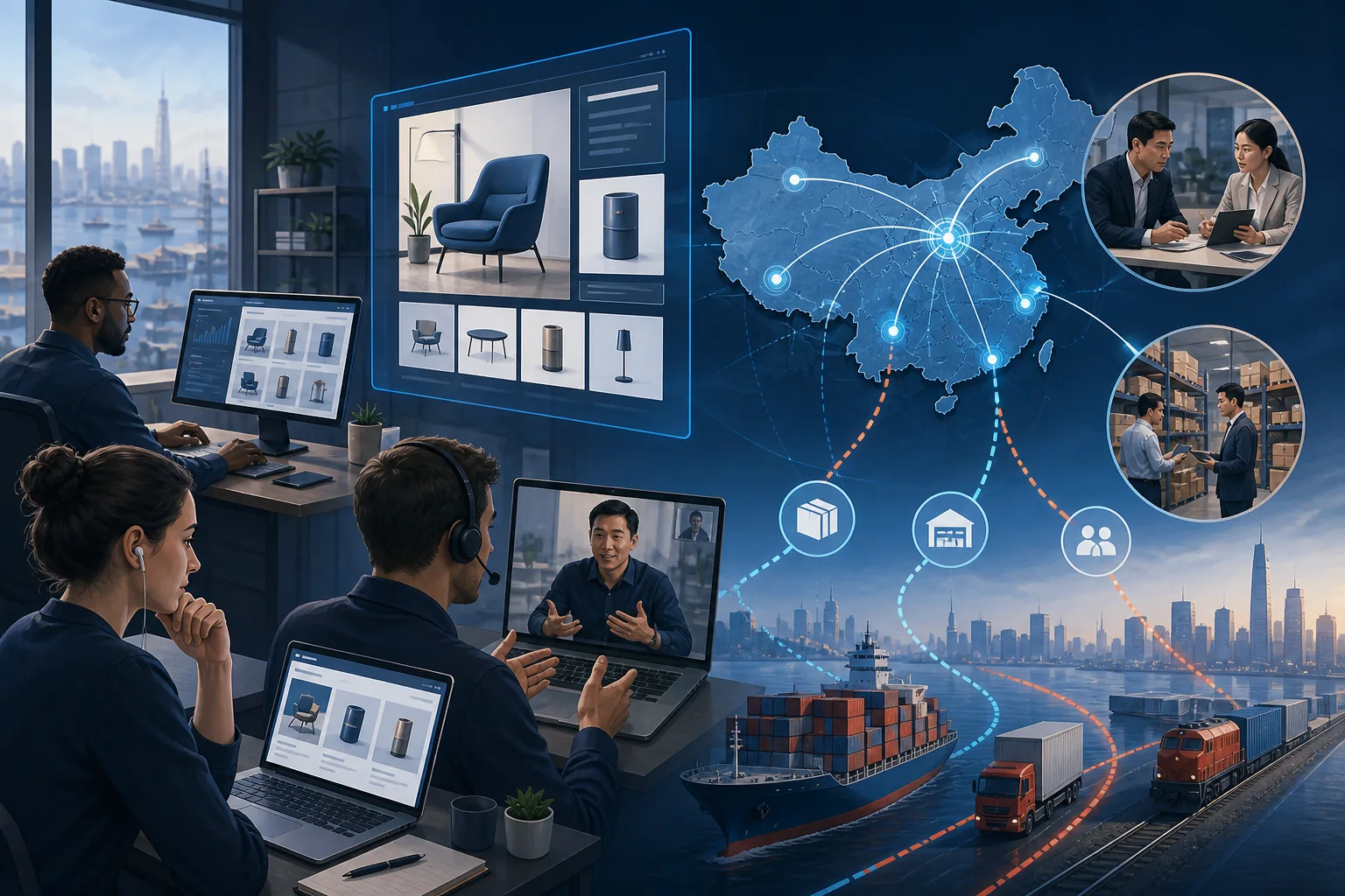 Remote international team selling into China through local execution and distribution partners